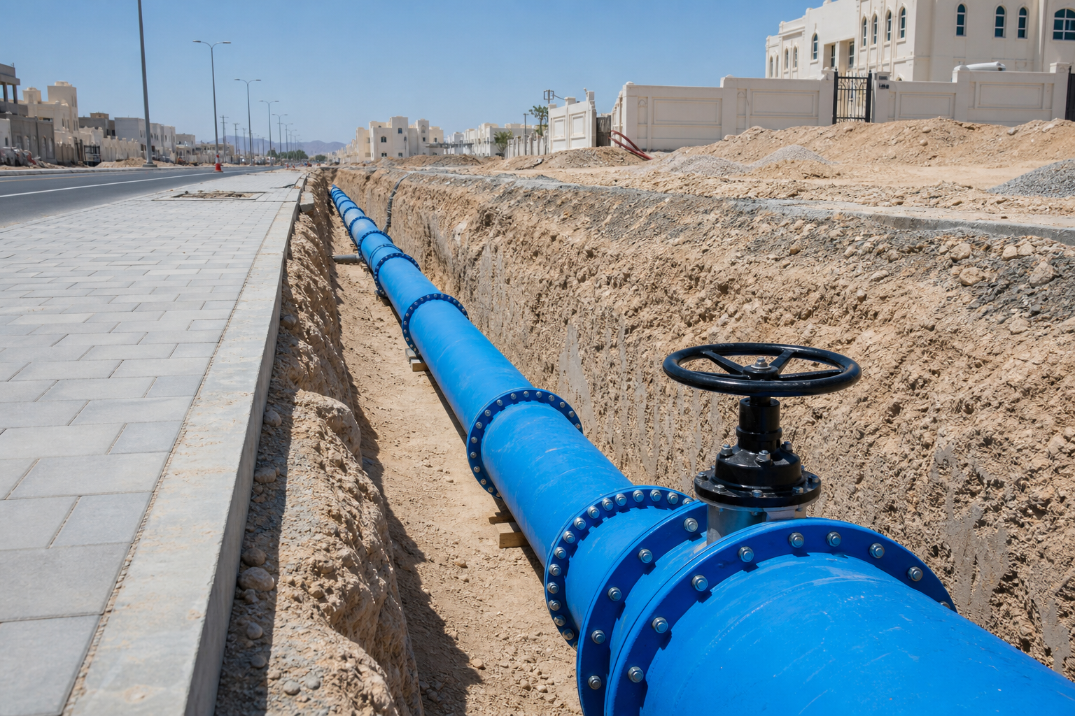 Al Amerat water & sewer networks